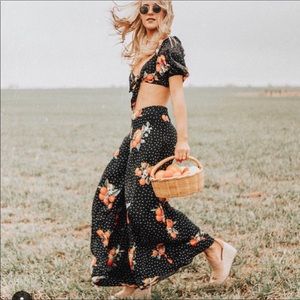 Orange Print Set - Forever 21